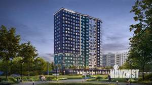 1-к квартира, строящийся дом, 35м2, 8/19 этаж