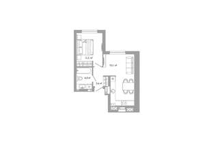 1-к квартира, вторичка, 40м2, 13/25 этаж