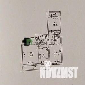 3-к квартира, вторичка, 68м2, 8/9 этаж