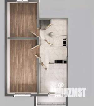 2-к квартира, строящийся дом, 51м2, 8/14 этаж