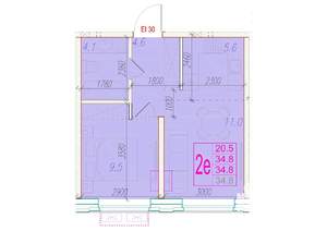 2-к квартира, вторичка, 35м2, 10/24 этаж