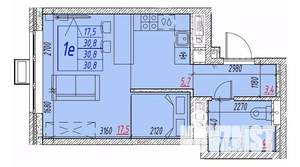 1-к квартира, вторичка, 31м2, 23/25 этаж