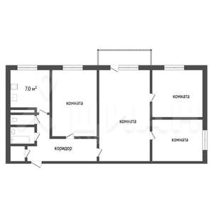 4-к квартира, вторичка, 75м2, 2/5 этаж