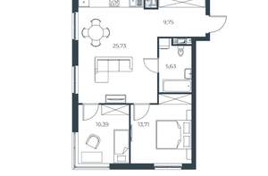 2-к квартира, вторичка, 65м2, 12/30 этаж