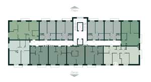 1-к квартира, строящийся дом, 35м2, 10/10 этаж