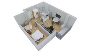 1-к квартира, вторичка, 42м2, 3/17 этаж