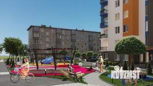 3-к квартира, строящийся дом, 60м2, 1/10 этаж