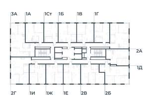 1-к квартира, вторичка, 44м2, 23/30 этаж