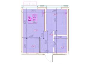 2-к квартира, вторичка, 34м2, 19/24 этаж