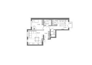 2-к квартира, вторичка, 65м2, 2/25 этаж