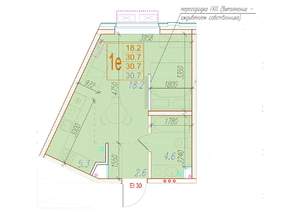 1-к квартира, вторичка, 31м2, 2/24 этаж