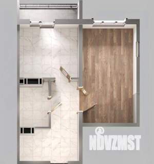 1-к квартира, строящийся дом, 39м2, 6/14 этаж