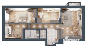 3-к квартира, вторичка, 67м2, 11/25 этаж