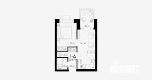 1-к квартира, вторичка, 33м2, 1/24 этаж