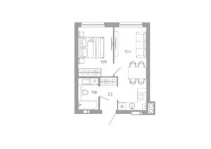 1-к квартира, вторичка, 32м2, 15/25 этаж