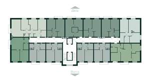 1-к квартира, строящийся дом, 32м2, 7/10 этаж