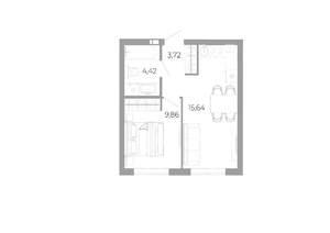 1-к квартира, вторичка, 33м2, 25/25 этаж