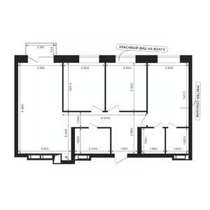 3-к квартира, вторичка, 76м2, 8/24 этаж