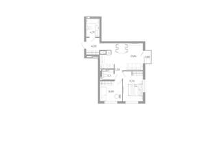 2-к квартира, вторичка, 56м2, 19/25 этаж