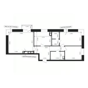 3-к квартира, вторичка, 83м2, 17/24 этаж