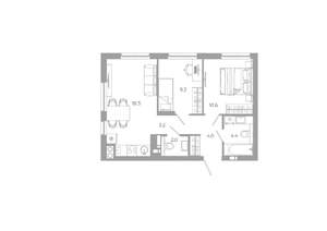 2-к квартира, вторичка, 52м2, 23/25 этаж