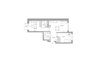 2-к квартира, вторичка, 59м2, 4/25 этаж