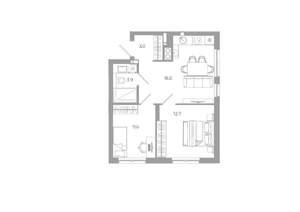2-к квартира, вторичка, 47м2, 12/25 этаж