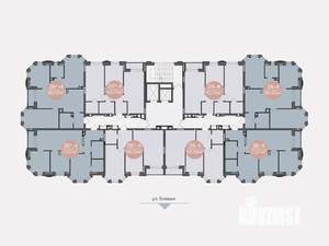 2-к квартира, строящийся дом, 64м2, 4/14 этаж