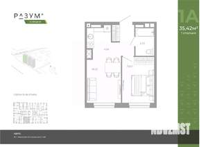 1-к квартира, вторичка, 35м2, 23/26 этаж