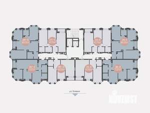 3-к квартира, строящийся дом, 71м2, 9/14 этаж