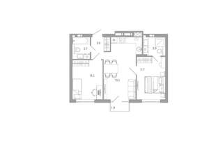 2-к квартира, вторичка, 56м2, 17/25 этаж