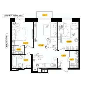 2-к квартира, вторичка, 60м2, 19/24 этаж