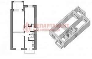 3-к квартира, вторичка, 58м2, 2/5 этаж