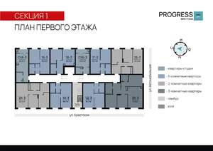1-к квартира, вторичка, 33м2, 1/9 этаж