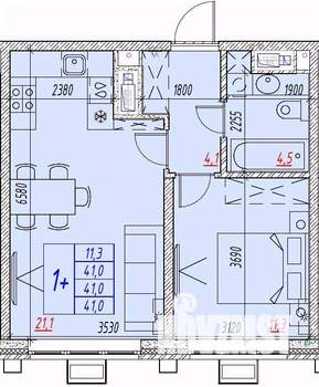 2-к квартира, вторичка, 41м2, 17/25 этаж