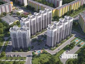 2-к квартира, строящийся дом, 51м2, 11/14 этаж