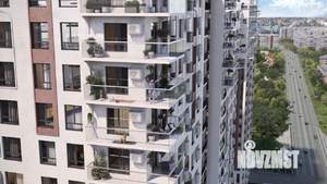 1-к квартира, строящийся дом, 43м2, 7/24 этаж