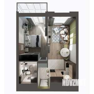 1-к квартира, вторичка, 36м2, 4/21 этаж