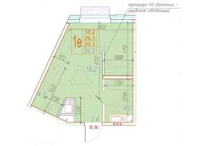 1-к квартира, вторичка, 29м2, 3/24 этаж