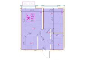 2-к квартира, вторичка, 34м2, 12/24 этаж