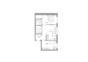 2-к квартира, вторичка, 56м2, 8/25 этаж