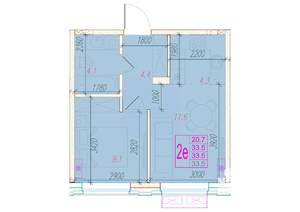 2-к квартира, вторичка, 34м2, 20/24 этаж