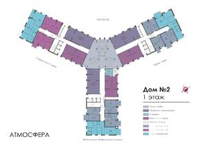 2-к квартира, вторичка, 56м2, 1/24 этаж