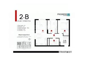 2-к квартира, вторичка, 51м2, 17/24 этаж