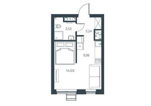 Студия квартира, вторичка, 26м2, 14/21 этаж