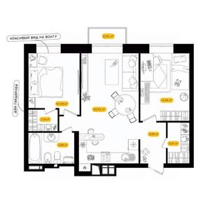 2-к квартира, вторичка, 60м2, 9/24 этаж