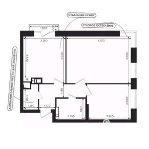 2-к квартира, вторичка, 60м2, 6/24 этаж