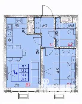 2-к квартира, вторичка, 38м2, 23/25 этаж