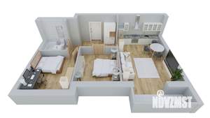 2-к квартира, вторичка, 61м2, 4/17 этаж