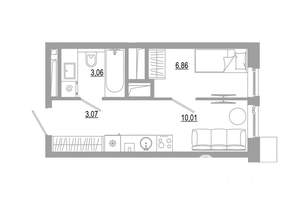 Студия квартира, вторичка, 23м2, 18/18 этаж